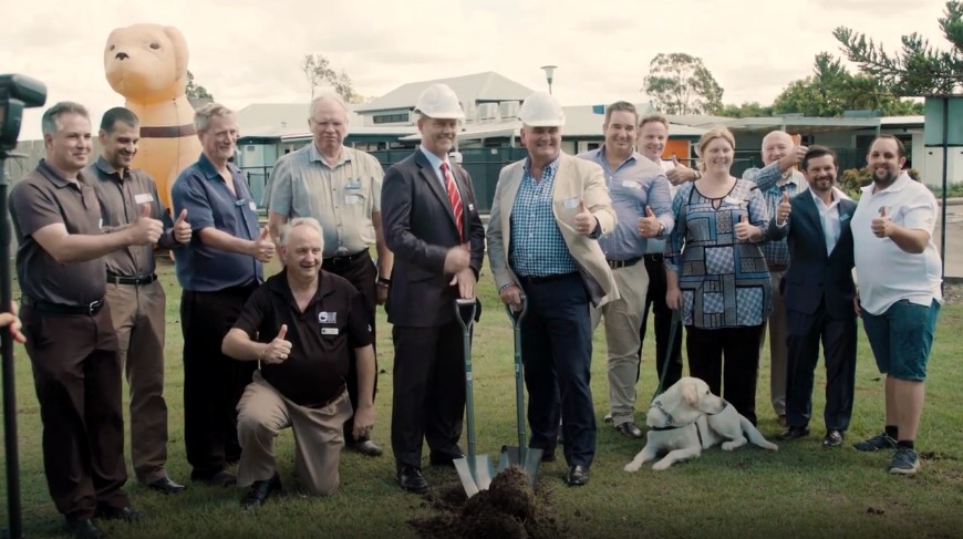 Guide Dogs Vet Clinic Sod Turning