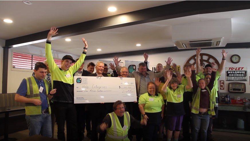 Help Enterprises Receives A $1m Flagship Grant From Hand Heart Pocket
