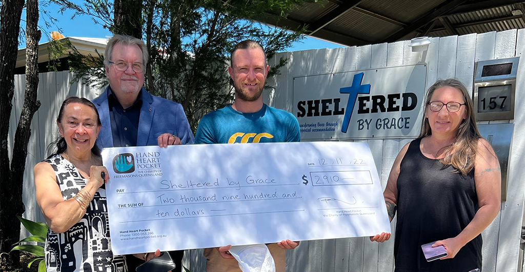 22 12 08 Sheltered By Grace Donation
